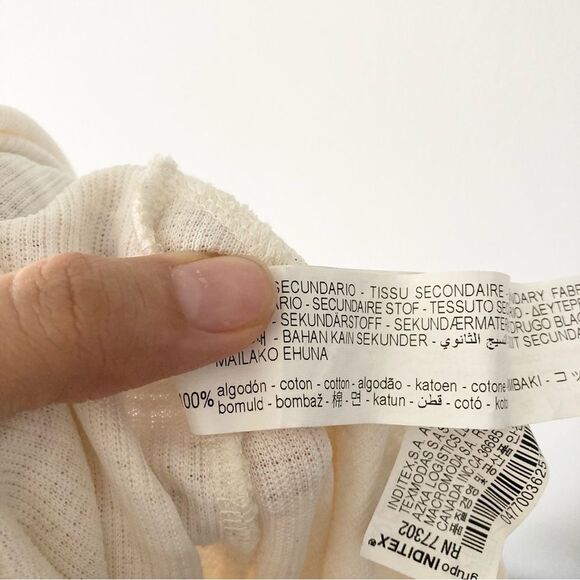 ZARA LONG DRESS WITH RUSTIC RUFFLES OFF WHITE 4770/036 - Picture 8 of 8